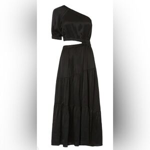 Peter Som Black Asymmetrical Dress